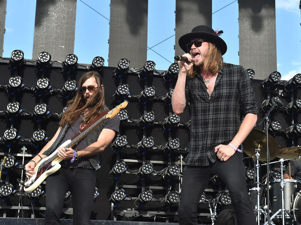 A Thousand Horses perform onstage during 2016 Stagecoach California’s Country Music Festival at Empire Polo Club on May 01, 2016 in Indio, California.  (Photo: Kevin Winter/Getty Images)