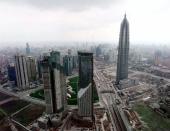 Jin Mao Tower is an 88-story (370m) landmark supertall skyscraper in the Lujiazui area of the Pudong district of Shanghai, People's Republic of China. It contains offices and the Shanghai Grand Hyatt hotel. Until 2007, it was the tallest building in the country, but it was surpassed by its neighbour - the Shanghai World Financial Centre.