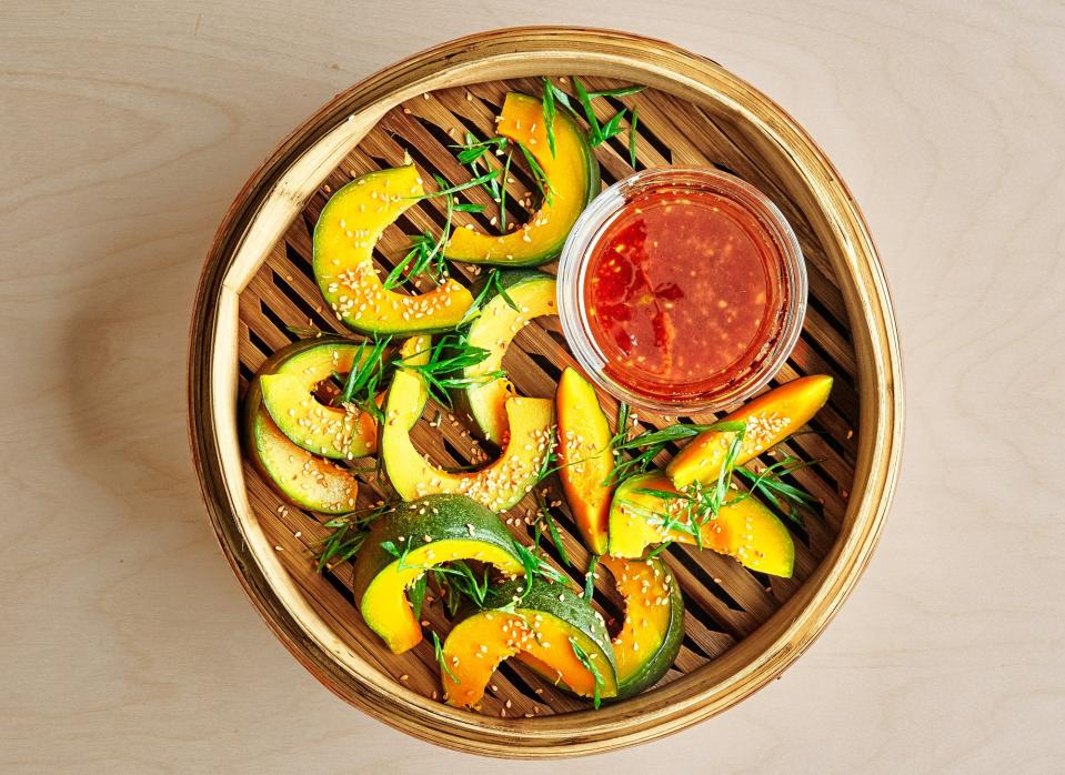 Steamed Kabocha With Ginger-Soy Dressing