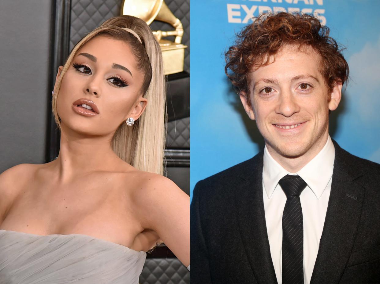 ariana grande ethan slater split image