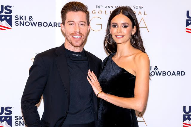 <p>Gotham/Getty Images</p> Shaun White and Nina Dobrev attend the 56th Annual Gold Medal Gala