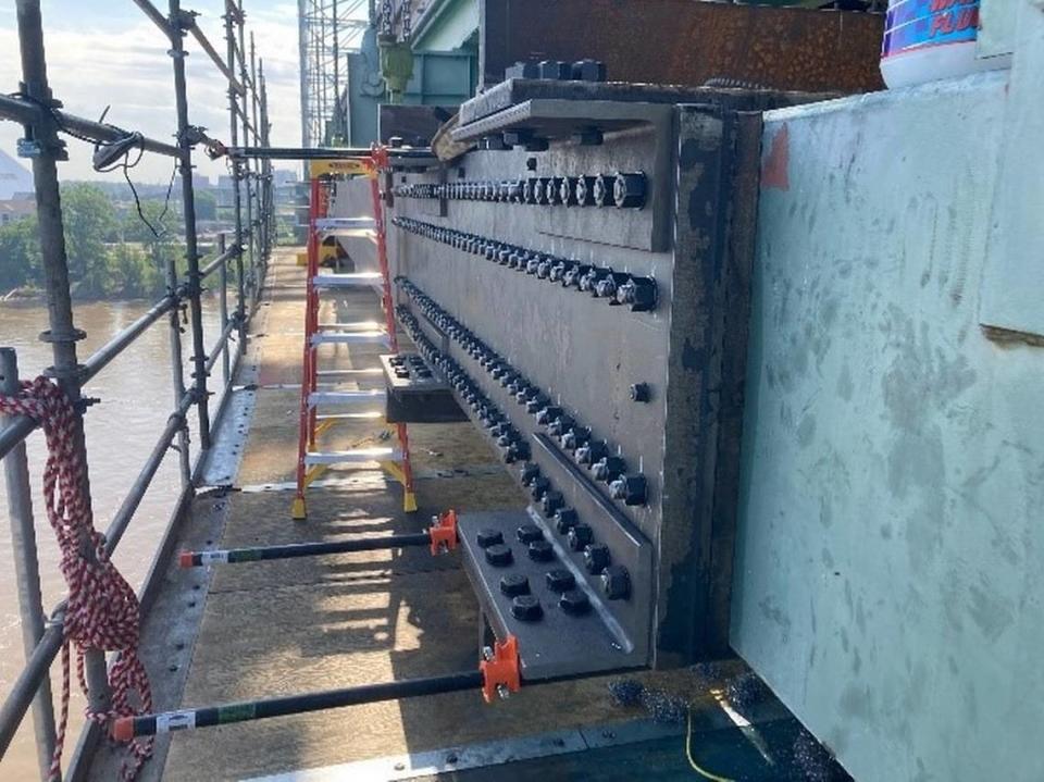 Crews have completed phase one of repairs on the I-40 Memphis bridge. It involved installing steel plates on both sides of the fracture to stabilize the bridge.
