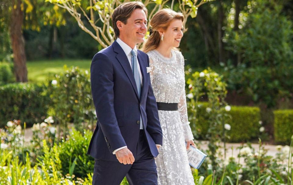 Princess Beatrice and Edoardo Mapelli Mozzi, her husband, also attended the wedding - Royal Hashemite Court/PA