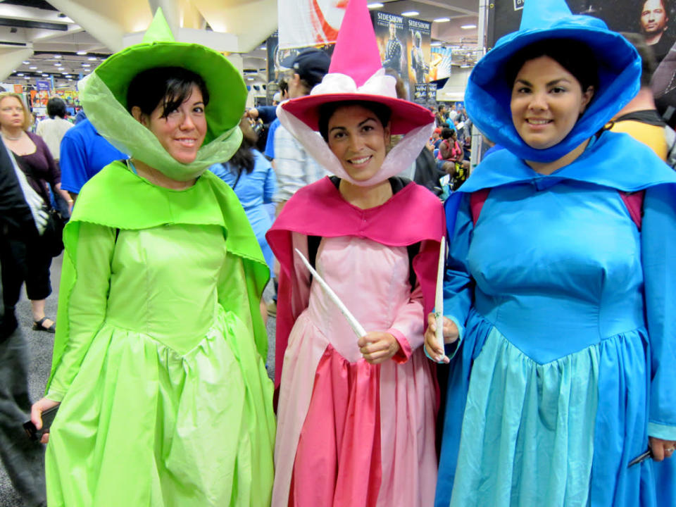 Flora, Fauna and Merryweather cast a friendly spell - San Diego Comic-Con 2012