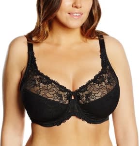 HSIA Seamed Cup Bra: Unlined Lace Bra - Back and Side Smoothing Bra