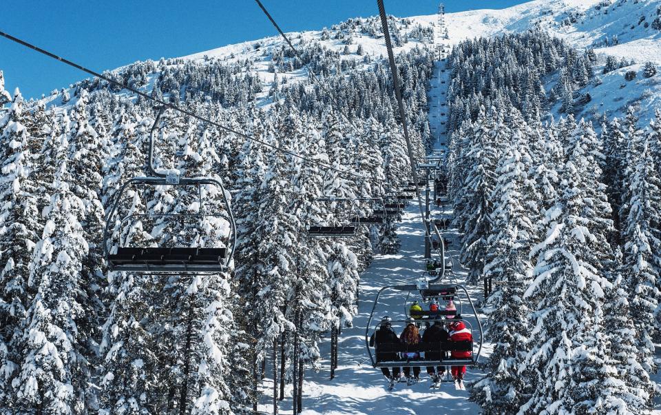 Meribel ski area France