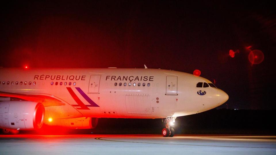 A French Government flight was authorised to leave Noumea to travel to Brisbane International Airport carrying stranded Australians. Picture: AFP via NewsWire