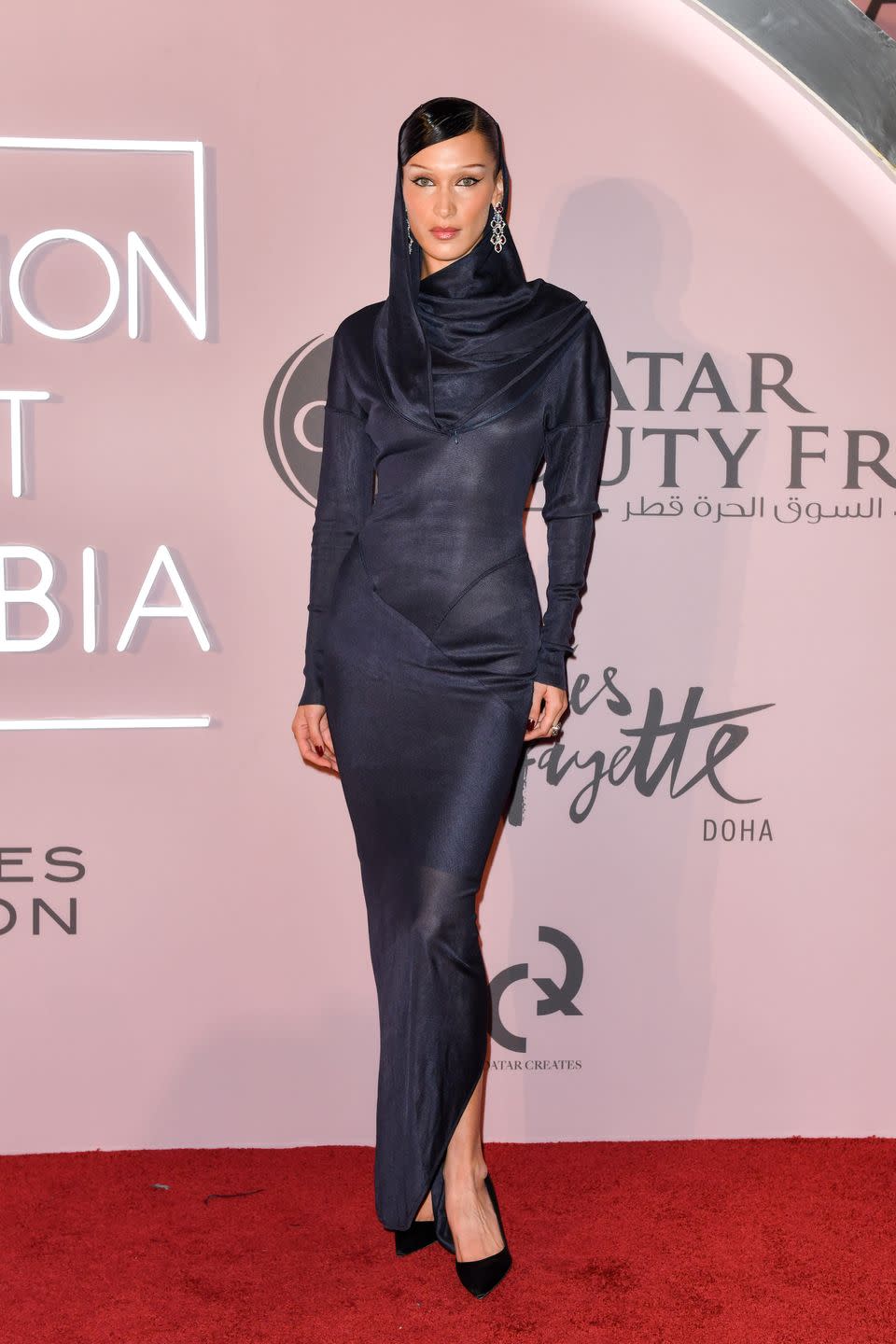 doha, qatar   october 26 bella hadid attends the fashion trust arabia prize 2022 awards ceremony at the national museum of qatar on october 26, 2022 in doha, qatar photo by david m benettdave benettgetty images for fashion trust arabia