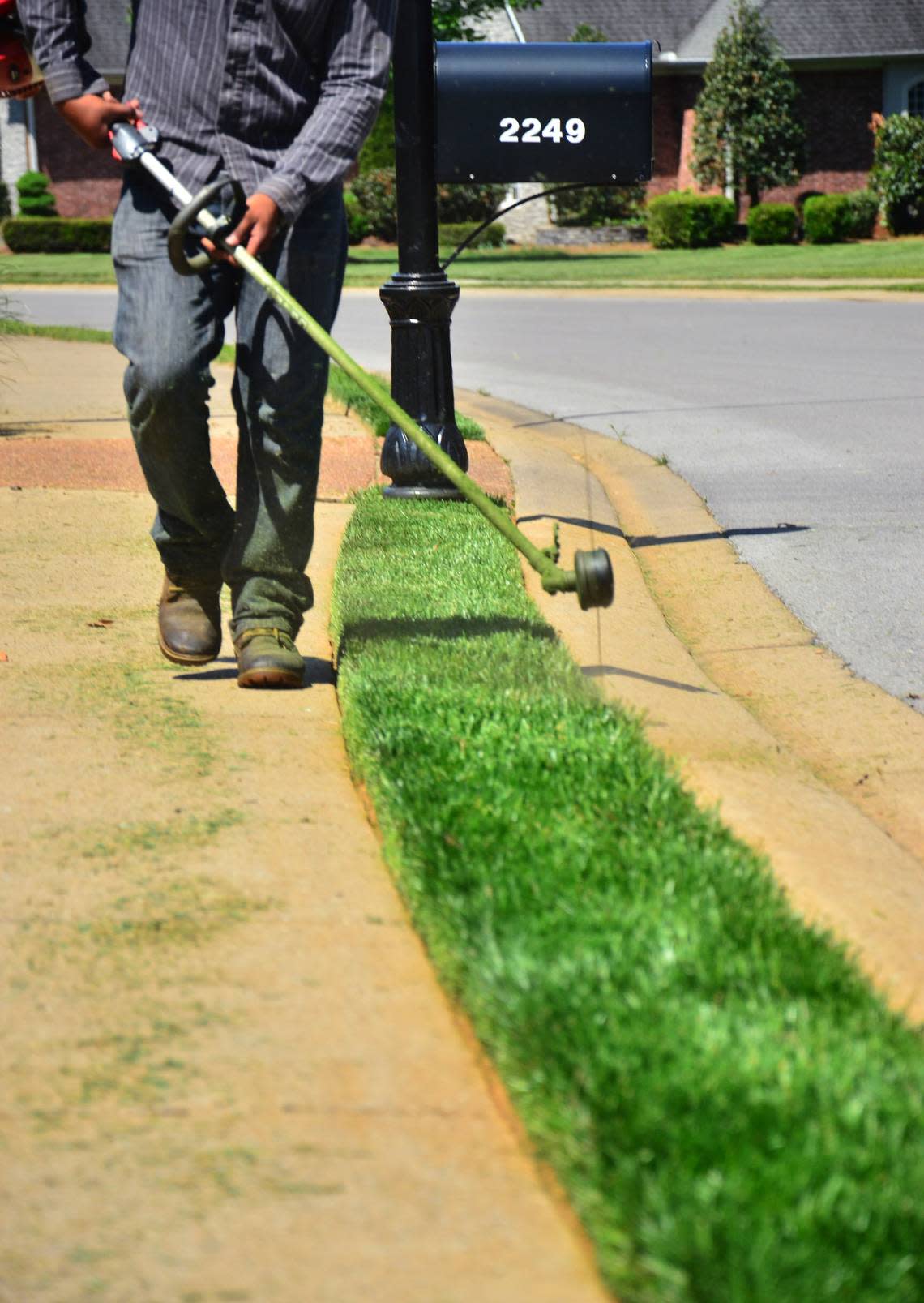 A Uber-like app for lawn mowing and landscaping launched this month in Columbus, Georgia. Co-founders say the service will make it easier for landscaping companies and their customers to connect. Photo by Gene Caballero, co-founder of GreenPal