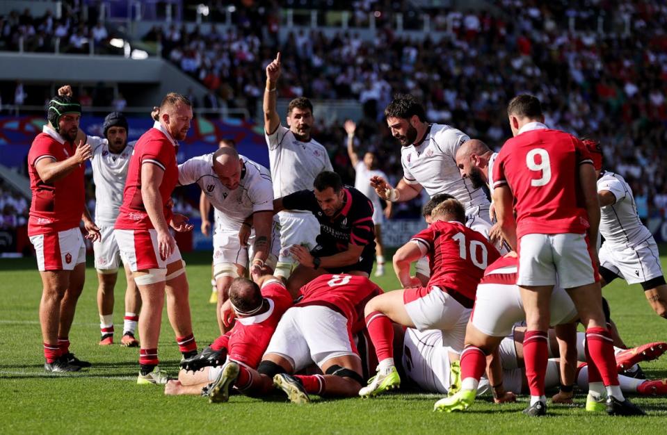 Georgia were beaten by Wales during last year’s Rugby World Cup (Getty Images)