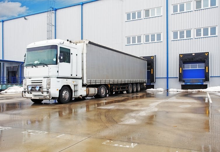 <span class="caption">Stocks are kept offsite in warehouses.</span> <span class="attribution"><a class="link " href="https://www.shutterstock.com/image-photo/unloading-big-container-trucks-warehouse-building-138179042" rel="nofollow noopener" target="_blank" data-ylk="slk:Shutterstock;elm:context_link;itc:0;sec:content-canvas">Shutterstock</a></span>