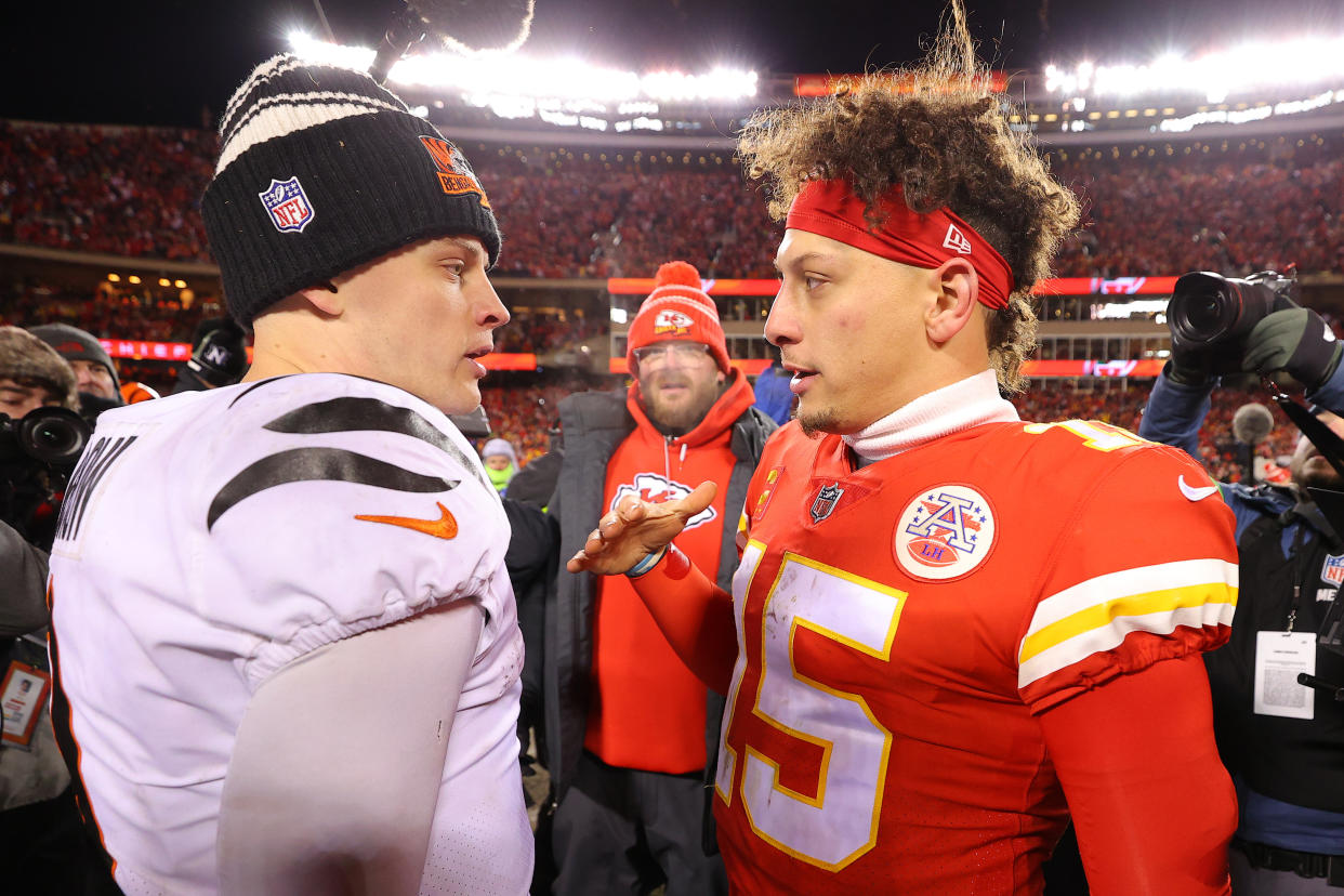 Patrick Mahomes y Joe Burrow son la nueva gran rivalidad de la NFL. (Foto: Kevin C. Cox/Getty Images)