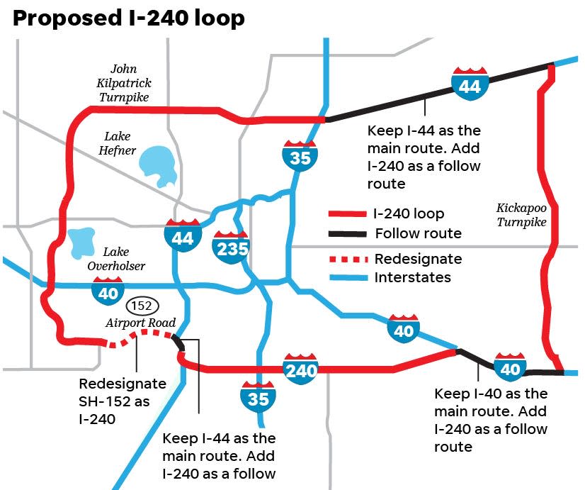 I-240 loop map