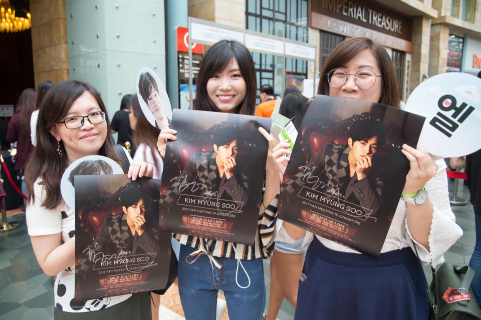 Fans of INFINITE’s Kim Myung-soo in Singapore (Photo: PTO Entertainment Pte Ltd)