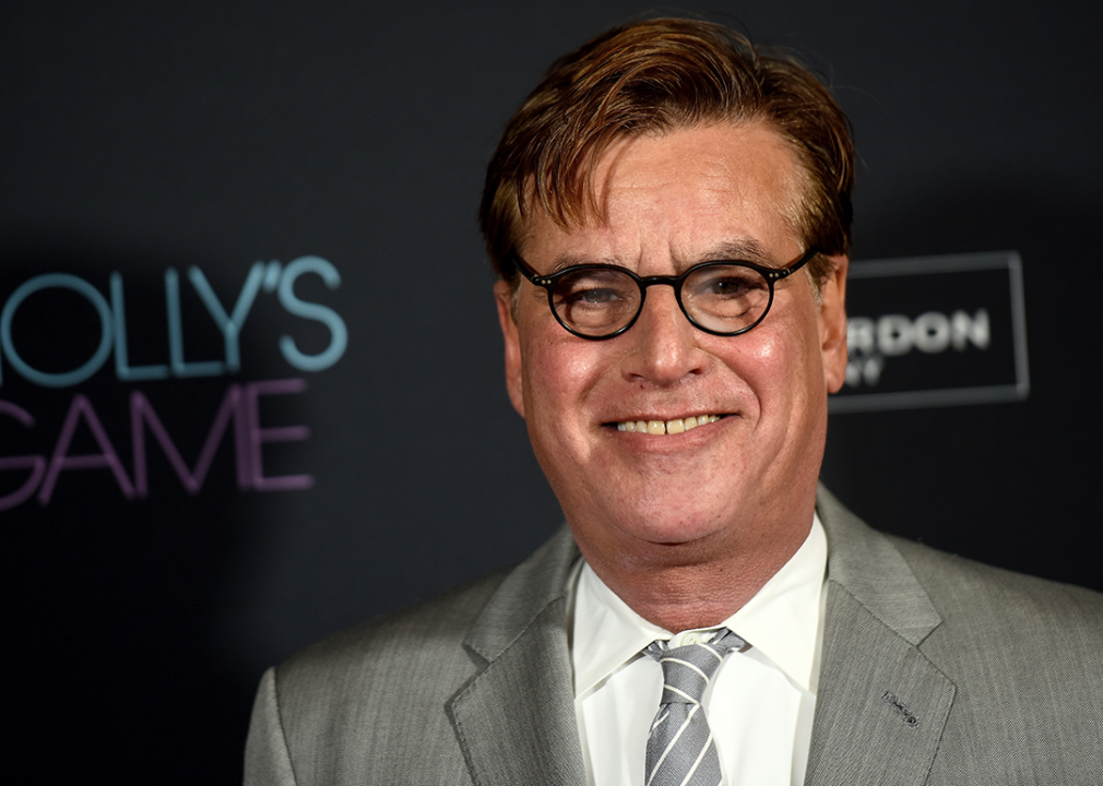 Aaron Sorkin attends the Molly's Game U.K. premiere.