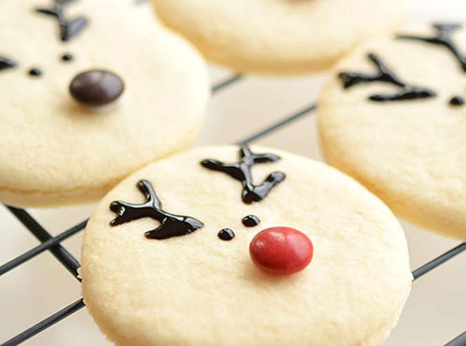 Easy Reindeer Sugar Cookies