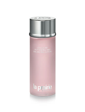 <b>La Prairie softening & balancing lotion </b><br><br>The secret to this face wash is the combination of refined natural diamonds, fresh water pearls, and crystal quartz. This treatment is renowned for its ability to diminish the appearance of lines and wrinkles, restoring skin’s youthful glow.<br><br><a href="http://www.johnlewis.com/195805/Product.aspx" rel="nofollow noopener" target="_blank" data-ylk="slk:John Lewis;elm:context_link;itc:0;sec:content-canvas" class="link ">John Lewis</a>, £93.60