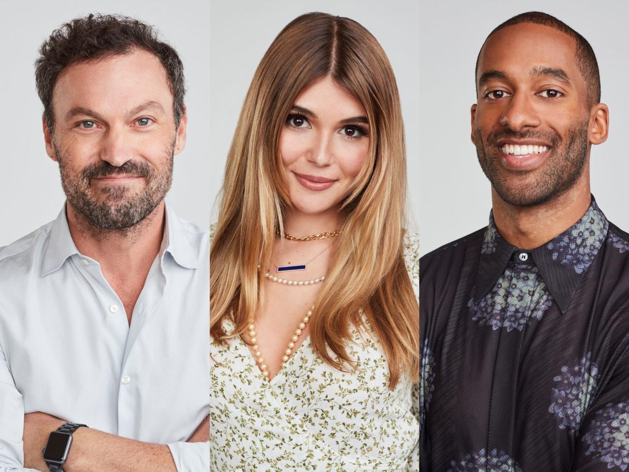 Dancing with the Stars cast portraits of Brian Austin Green, Olivia Jade, and Matt James