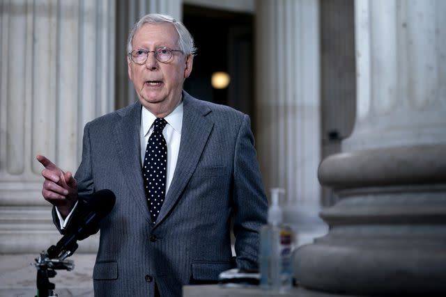 Stefani Reynolds/Bloomberg via Getty Senate Minority Leader Mitch McConnell