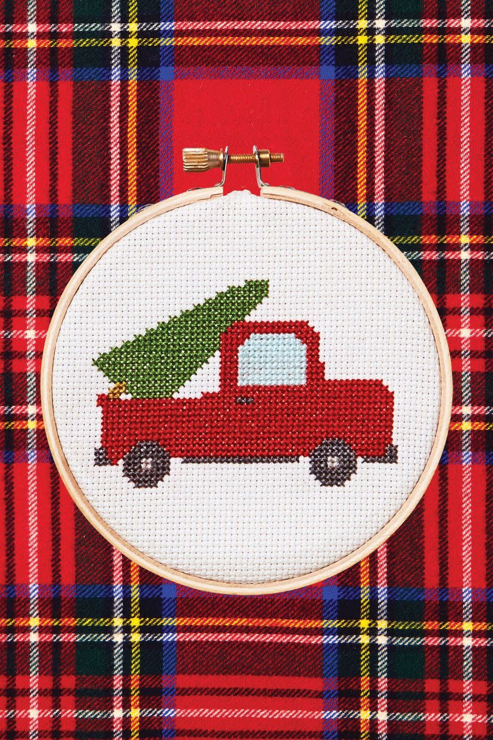 Cross-Stitched Christmas Gift