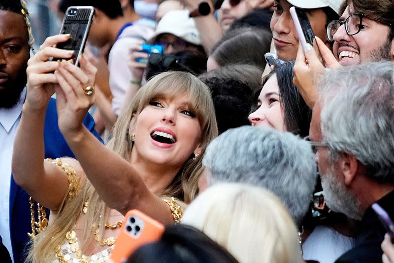 Taylor Swift discusses her music video "All Too Well" at Toronto film fest, in Toronto