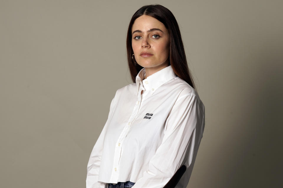 Co-director and actor Molly Gordon poses for a portrait to promote the film “Theater Camp” on Monday, July 10, 2023 in New York. (AP Photo/Richard Drew)