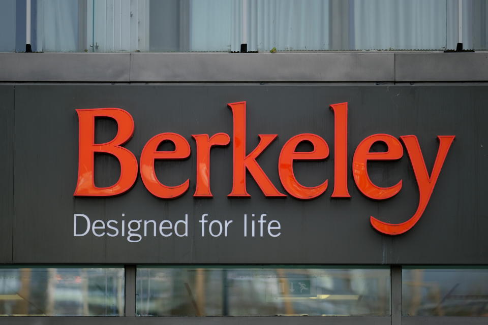 Signage for the British property developer, the Berkeley Group is pictured outside their offices in Vauxhall, London, United Kingdom, on February 26, 2018. (Photo by Alex Milan Tracy/Sipa USA)