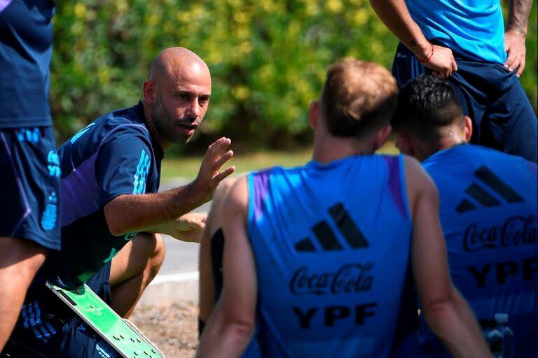 Javier Mascherano y la selección argentina Sub 23 trabajan intensamente para el Preolímpico