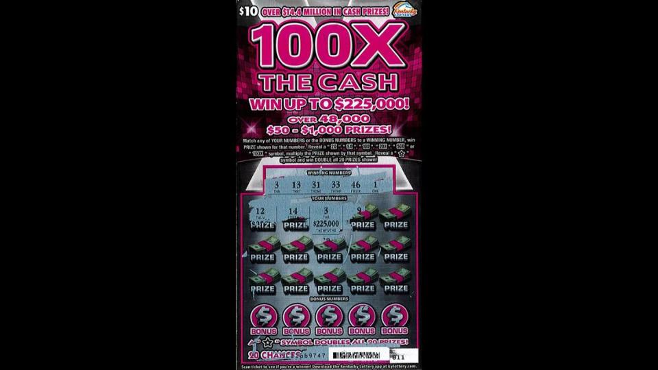 This 100X The Cash Kentucky Lottery scratch-off ticket proved to be a big winner this month for a Mississippi truck driver who purchased it in Madisonville, Ky. Kentucky Lottery