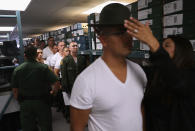 <p>A new U.S. Border Patrol trainee is fitted for a uniform at the U.S. Border Patrol Academy on August 3, 2017 in Artesia, N.M. (Photo: John Moore/Getty Images) </p>