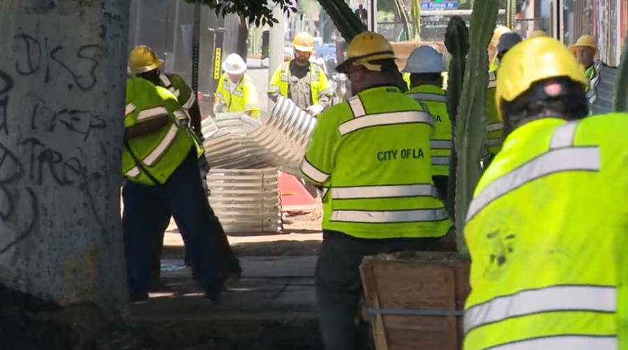 Planters to deter homeless camps in Hollywood removed