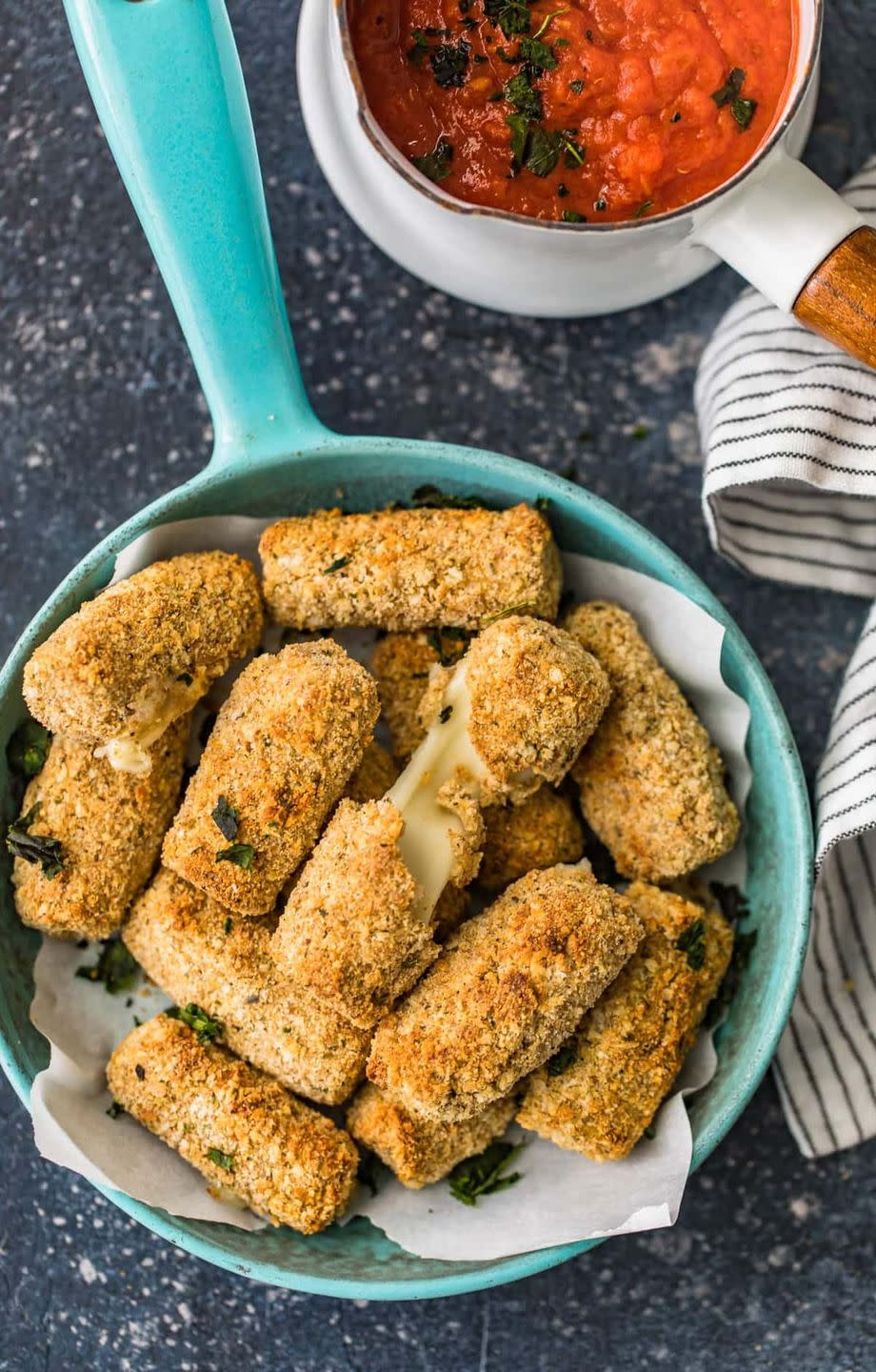 Homemade Baked Mozzarella Sticks