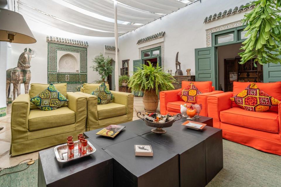 One of several living rooms inside the villa. - Credit: Sotheby's International Realty