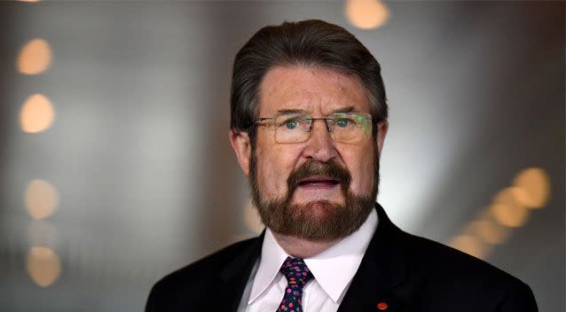 Derryn Hinch has suffered a brain trauma after falling from an Uber outside his Melbourne home. Source: AAP