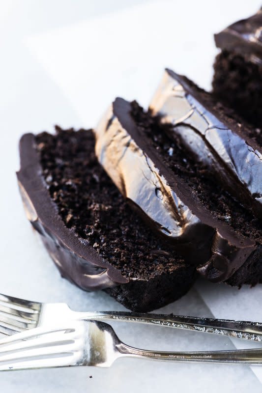 <p>The View From Great Island</p><p>A classic zucchini bread amped up with layers of chocolate culminating in a thick layer of ganache.</p><p><strong>Get the recipe: <a href="https://theviewfromgreatisland.com/death-by-chocolate-zucchini-bread-recipe/" rel="nofollow noopener" target="_blank" data-ylk="slk:Death by Chocolate Zucchini Bread;elm:context_link;itc:0;sec:content-canvas" class="link ">Death by Chocolate Zucchini Bread</a></strong></p>