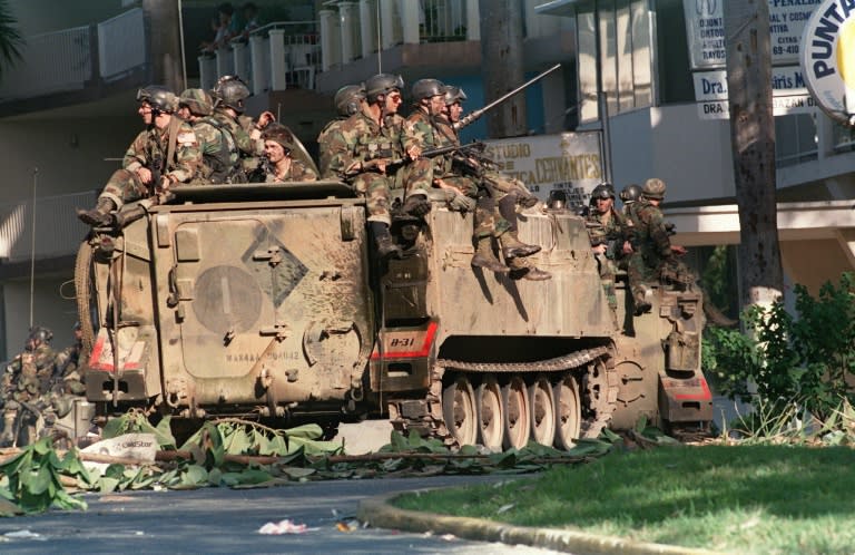 Panama's former dictator Manuel Noriega was toppled when US troops invaded Panama in December 1989 during Operation Just Cause