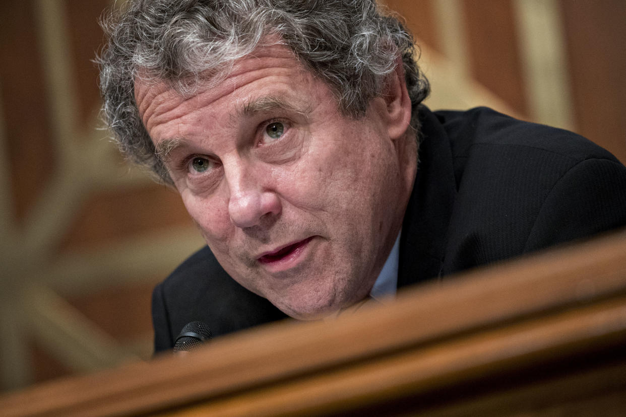 One of the most liberal senators, Sherrod Brown, is backing the plane provision. (Photo: Bloomberg via Getty Images)