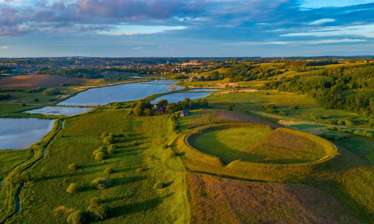 <span>Denmark’s Viking heritage is embodied by its monumental ring fortresses such as Fyrkat.</span><span>Photograph: trabantos/Shutterstock</span>