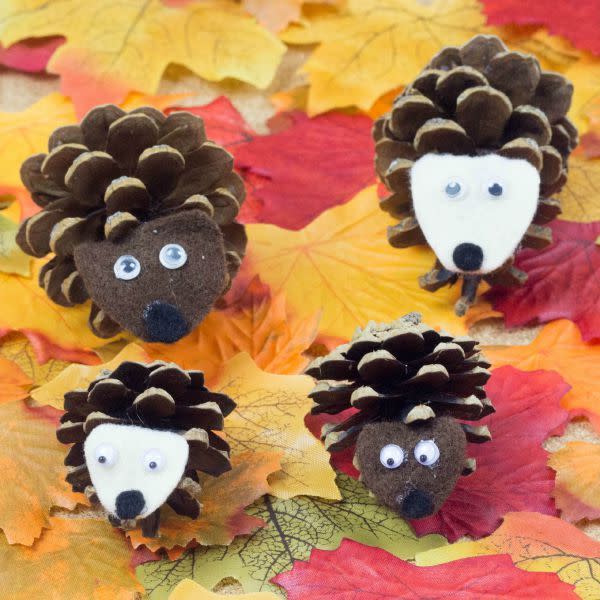 Pine Cone Hedgehogs