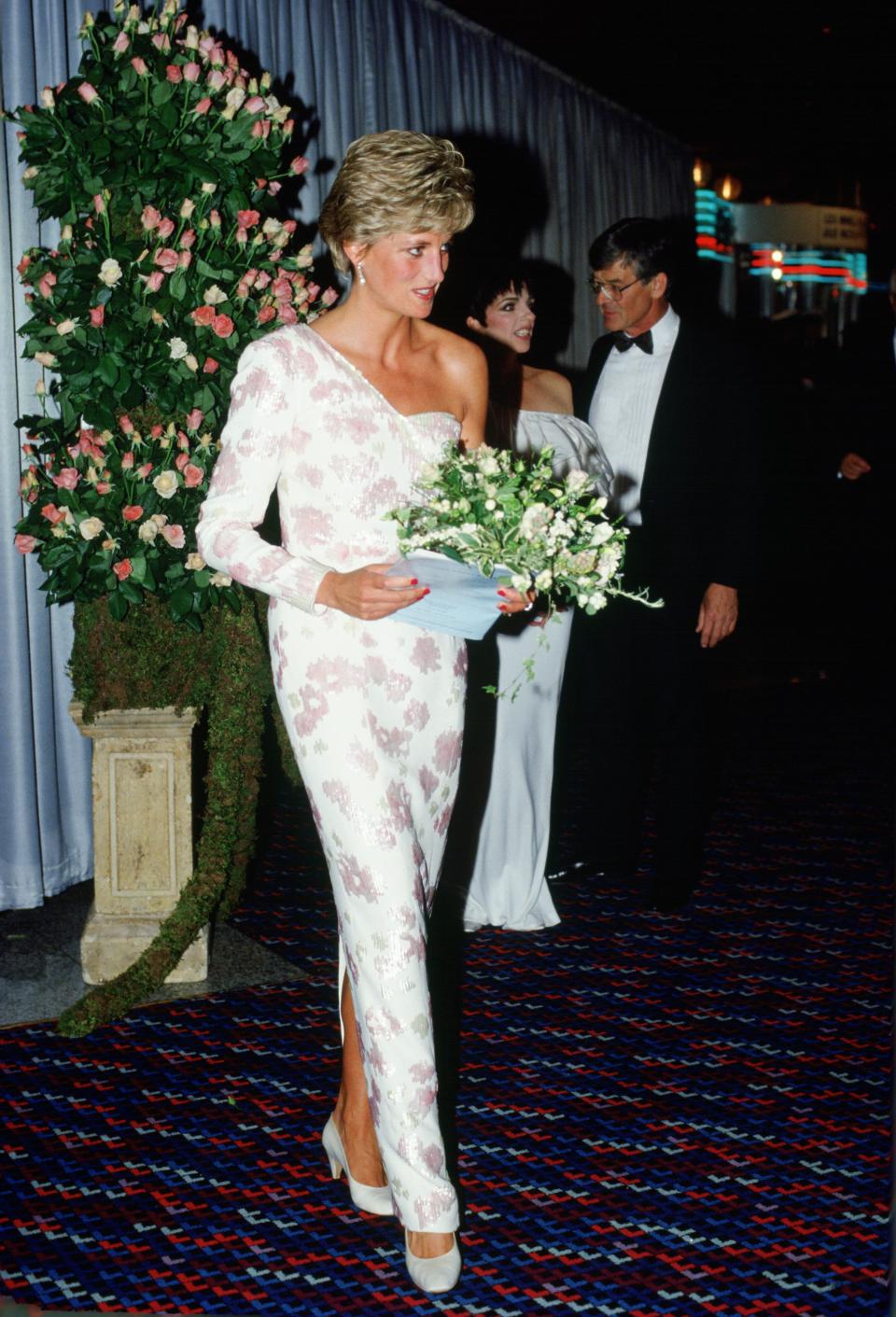 Princess Diana at the premiere of 'Stepping Out' in 1991