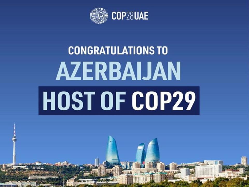 COP29峰會將在亞塞拜然舉行，目前在杜拜舉行的COP28協議草案，激怒了氣候倡議者。