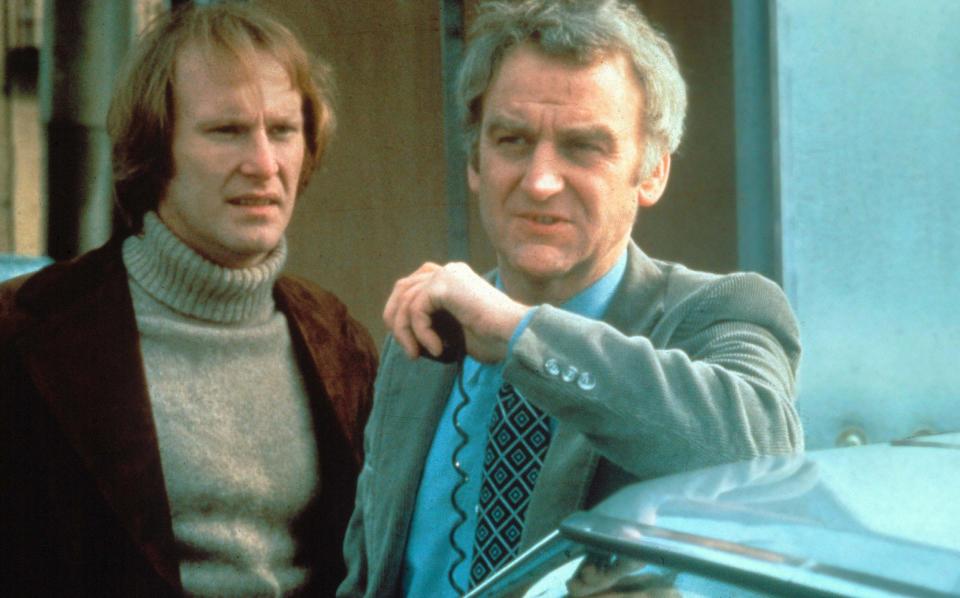 Dennis Waterman and John Thaw in The Sweeney 