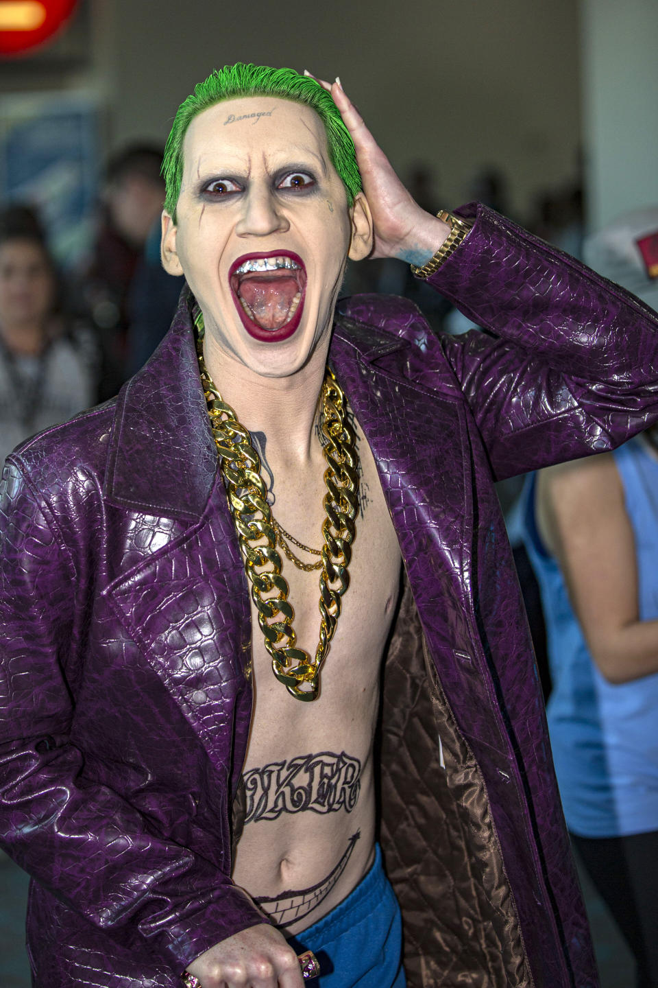 Cosplayer Matthew Morningstar as the Joker.