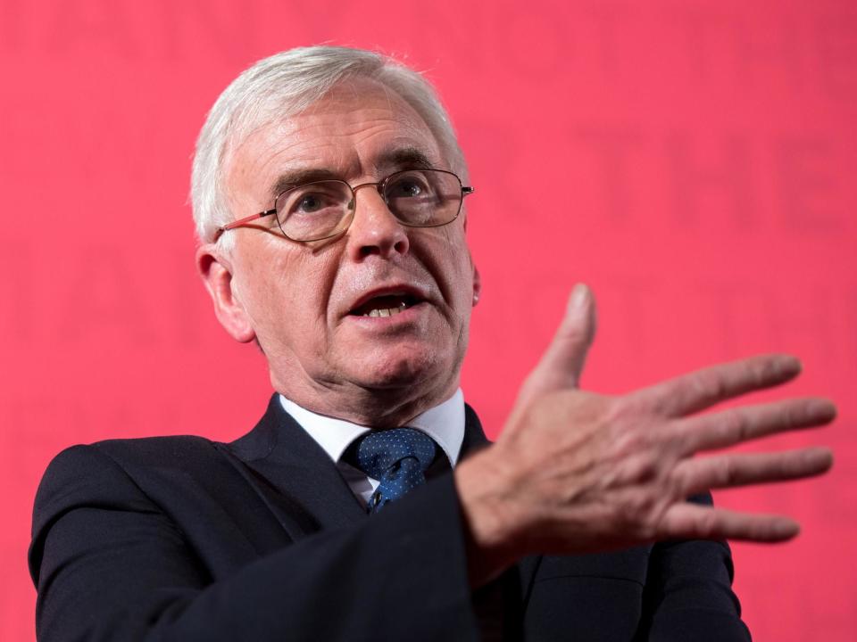 Labour 'could nationalise railways in five years', John McDonnell claims