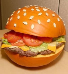 Hamburger Halloween Pumpkin