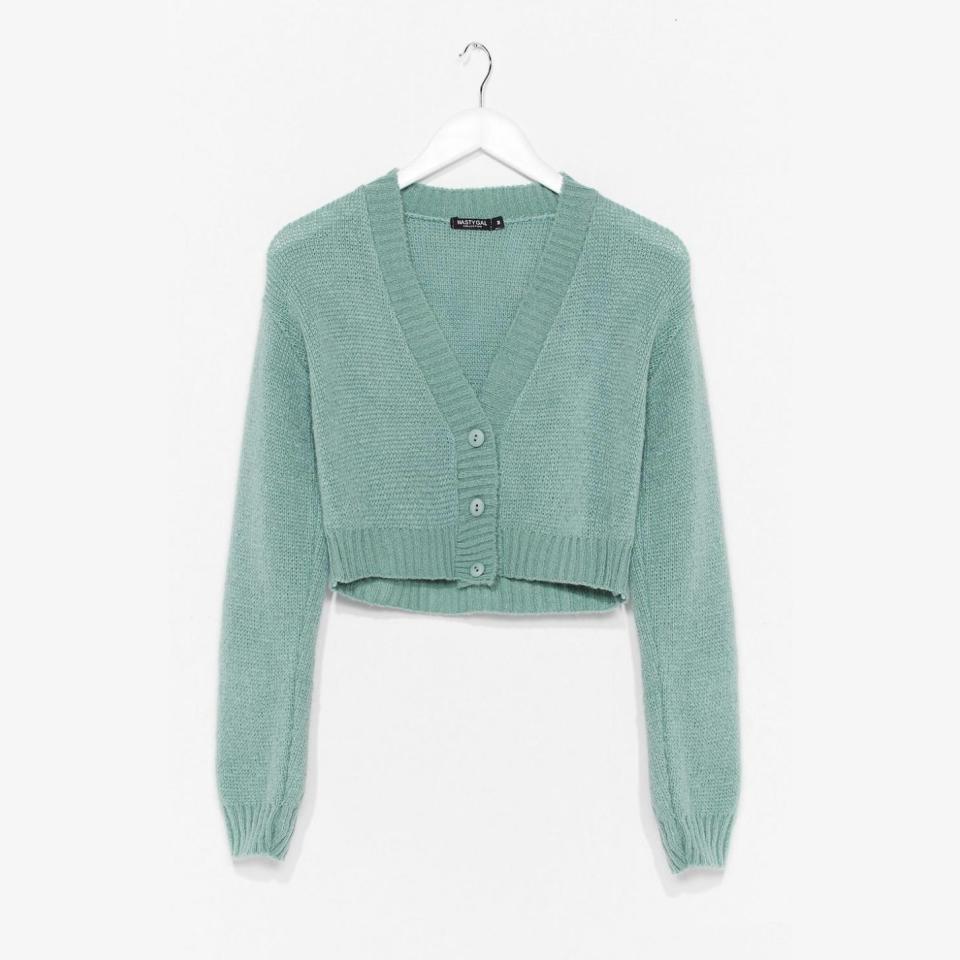 6) Knit the Floor V-Neck Cropped Cardigan