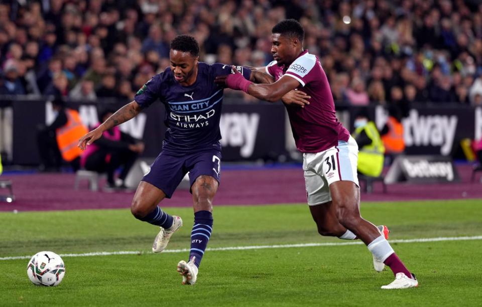 Ben Johnson, right, kept Raheem Sterling quiet (John Walton/PA) (PA Wire)