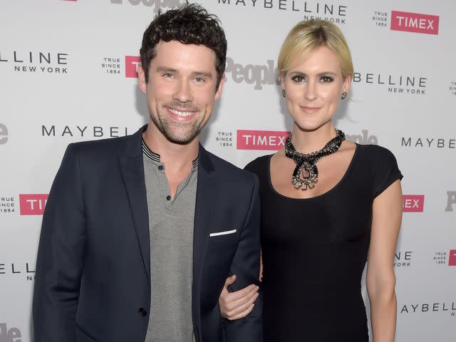 <p>Jason Kempin/Getty </p> Ben Hollingsworth and his wife, Nila Myers, attend a red carpet event in September 2015 in West Hollywood, California