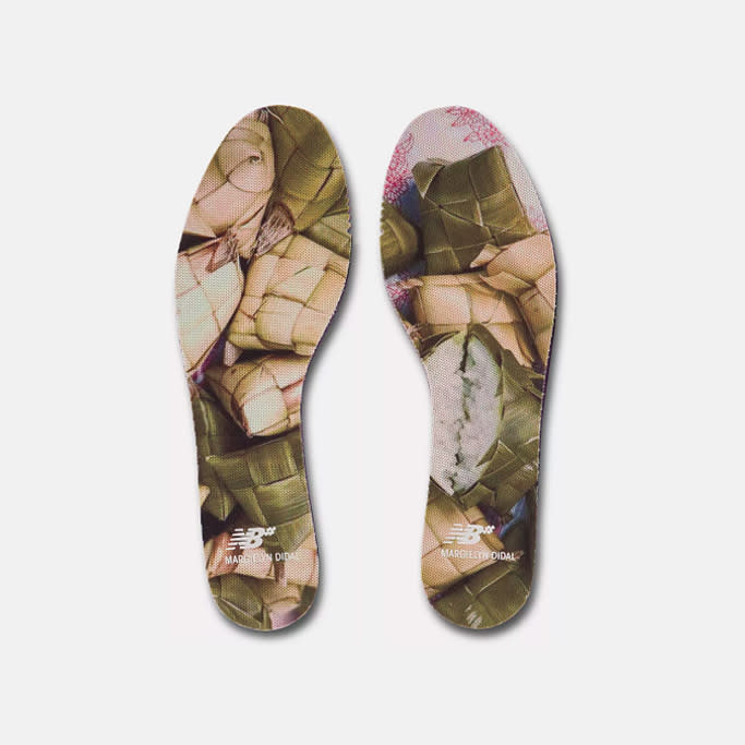 The puso-themed insoles from the NB Numeric Margielyn Didal 272 silhouette. - Credit: Courtesy of New Balance