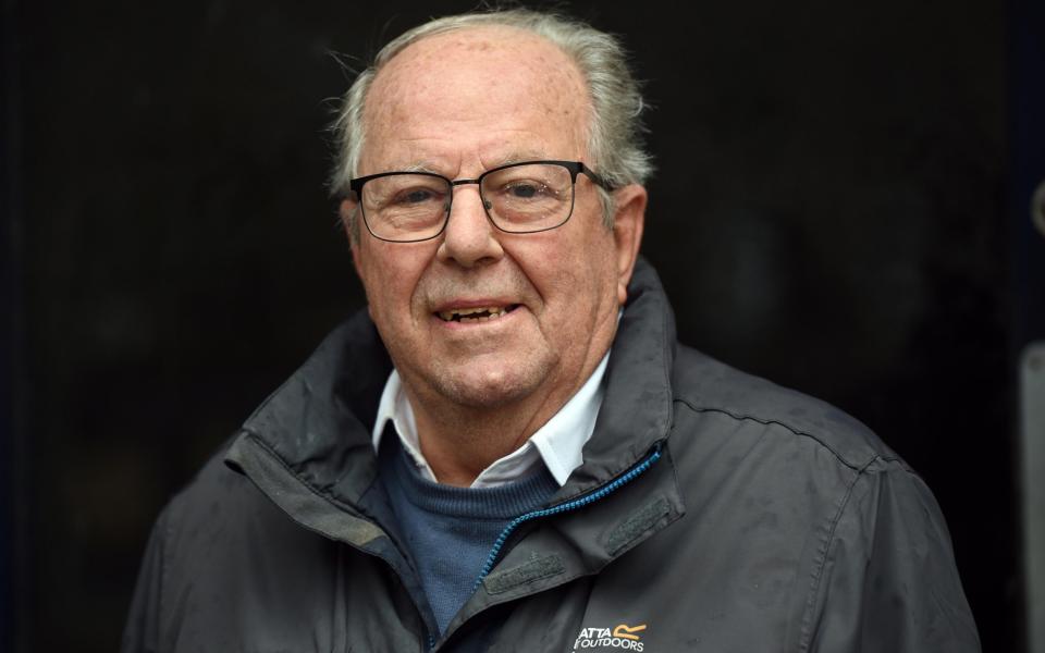 Alan Elsmore, a customer of the NatWest branch in Water Street, Bakewell, Derbyshire